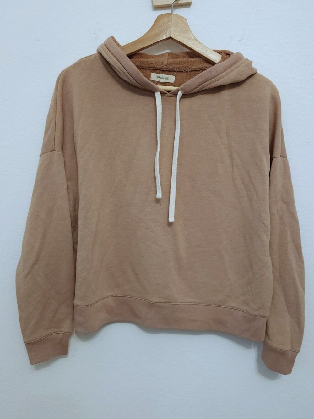 Madewell Taupe Salmon Pullover Hoodie Sz S